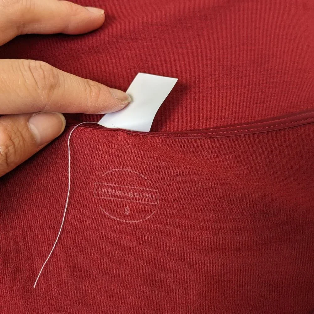 NWT Bundle of 2 intimissimi Silk Modal Tanks in Evergreen and Ribbon Red, size S - Picture 9 of 12